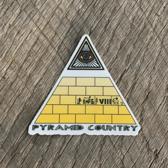 Billy Strings fan art - PYRAMID COUNTRY sticker | Jamgrass Designs